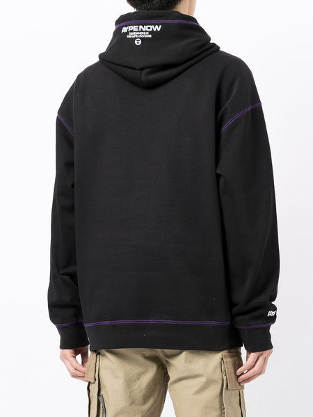 AAPE BY *A BATHING APE® Aape Now contrast-trim hoodie – TOPDROP