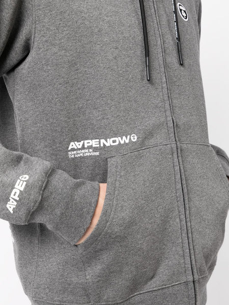 AAPE BY *A BATHING APE® logo-print zip-up hoodie – TOPDROP-NEWYORK