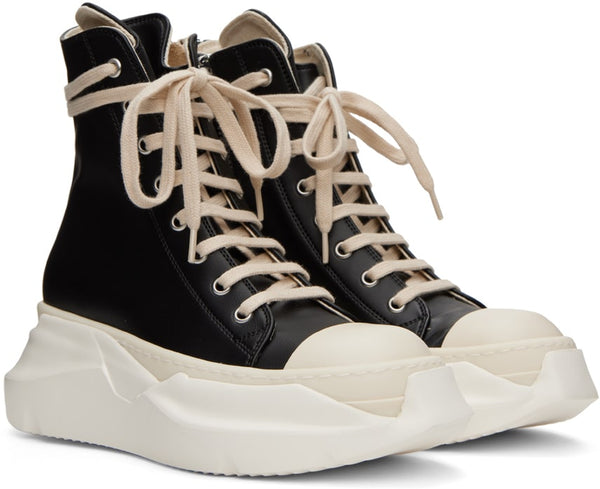 RICK OWENS DRKSHDW Black Abstract High-Top Sneakers – TOPDROP-NEWYORK