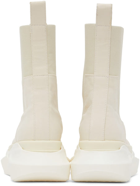 RICK OWENS DRKSHDW Off-White Beatle Abstract Ankle Boots – TOPDROP