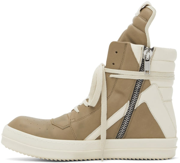 RICK OWENS Khaki Geobasket Sneakers – TOPDROP-NEWYORK