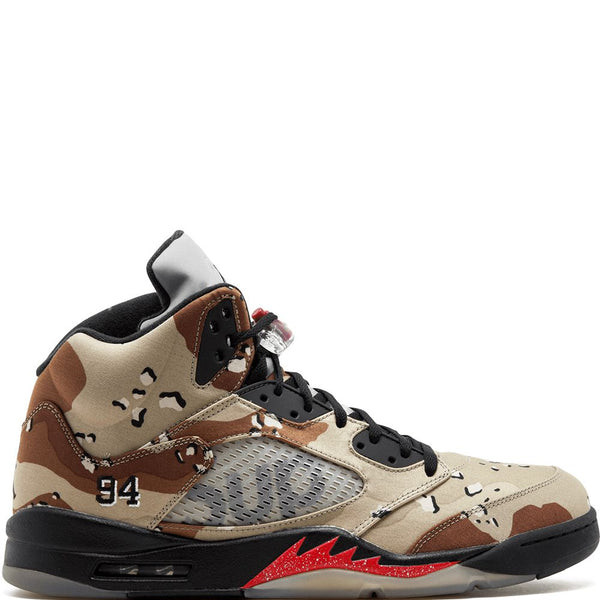 Air jordan retro 5 supreme hot sale