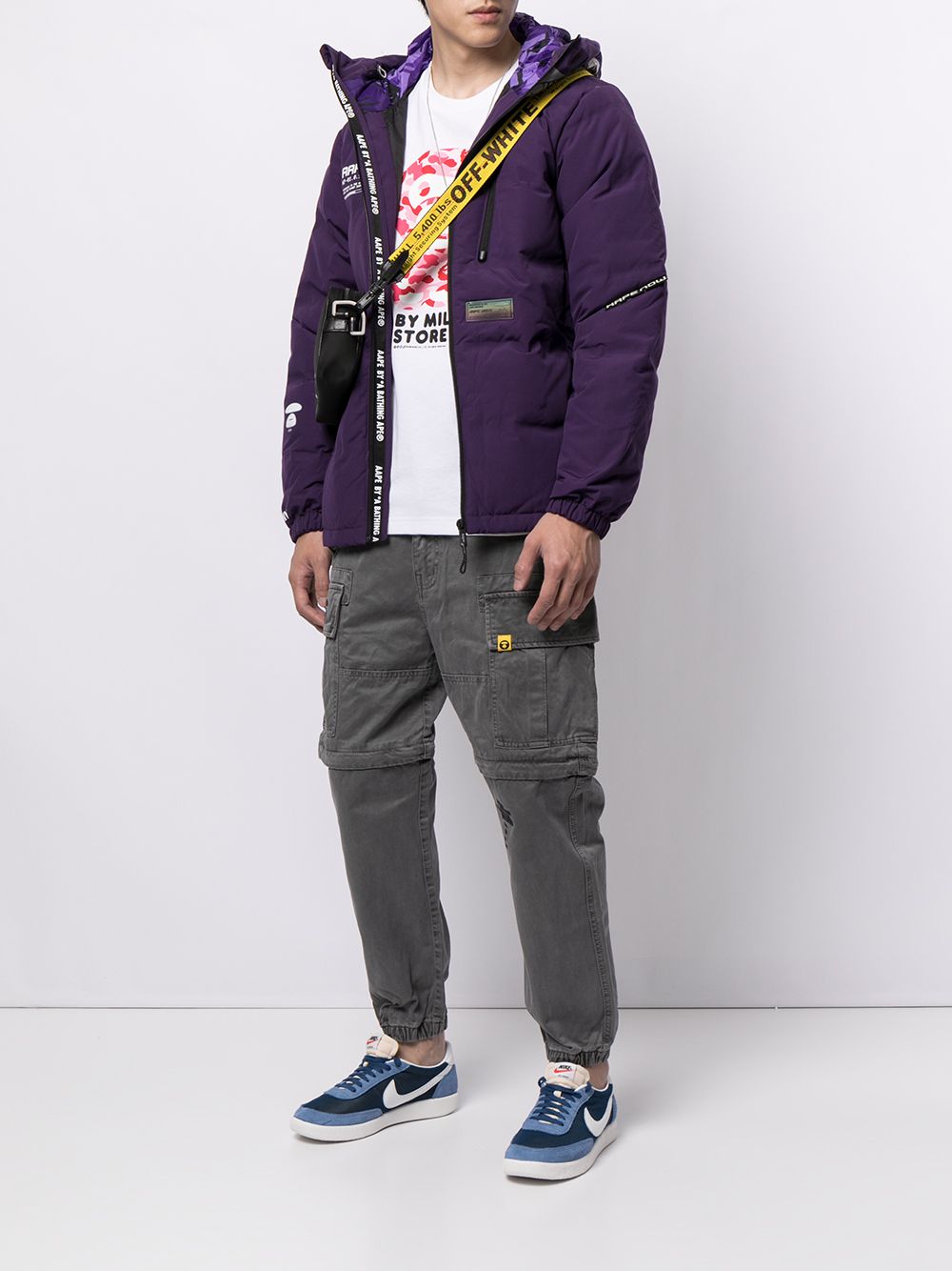AAPE BY *A BATHING APE® hooded padded jacket – TOPDROP-NEWYORK AAPE BY *A BATHING APE® hooded padded jacket – TOPDROP-NEWYORK