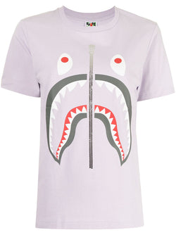 A BATHING APE® Shark-print short-sleeved T-shirt