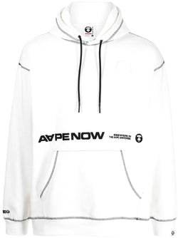 AAPE BY *A BATHING APE® Aape Now contrast-trim hoodie – TOPDROP