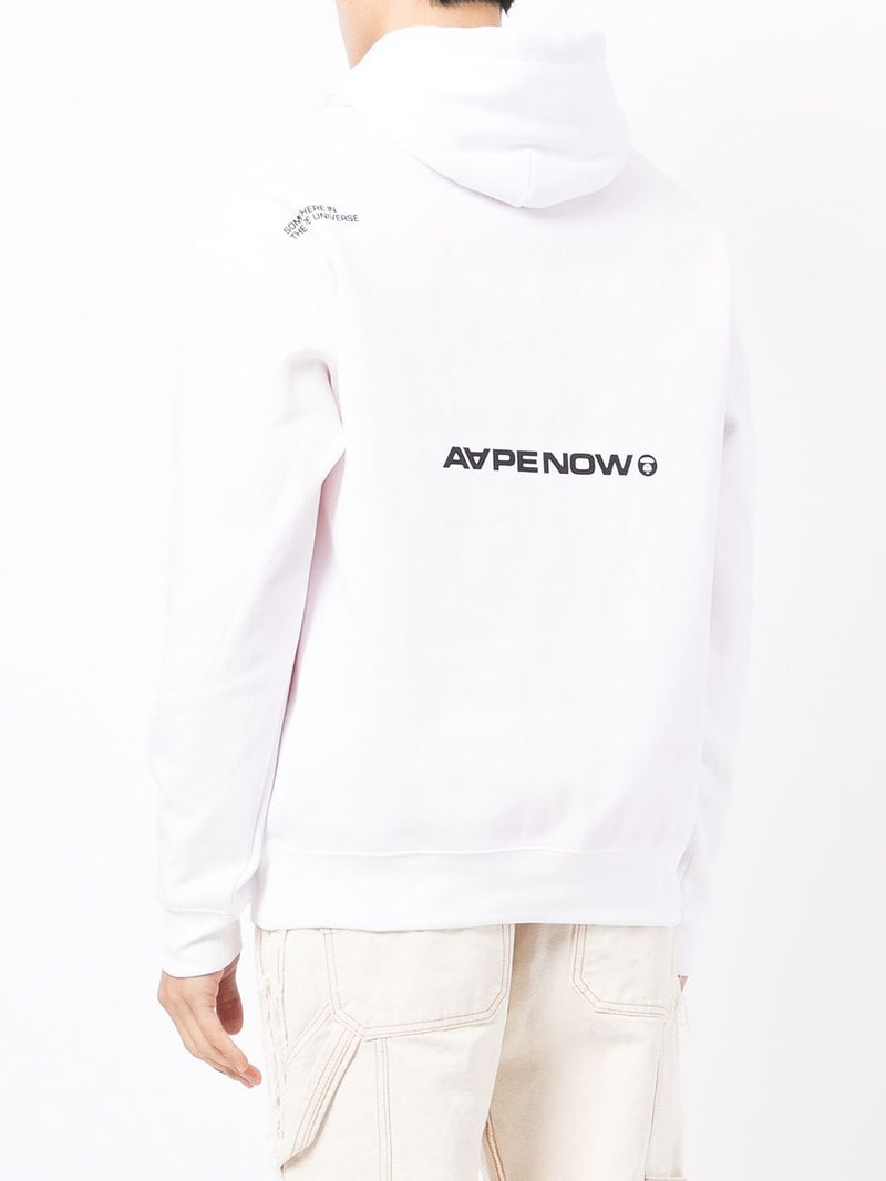 AAPE BY *A BATHING APE® logo-print long-sleeved hoodie