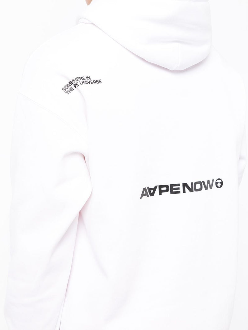 AAPE BY *A BATHING APE® logo-print long-sleeved hoodie