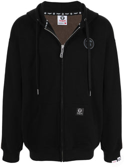 AAPE BY *A BATHING APE® studded-logo zipped hoodie