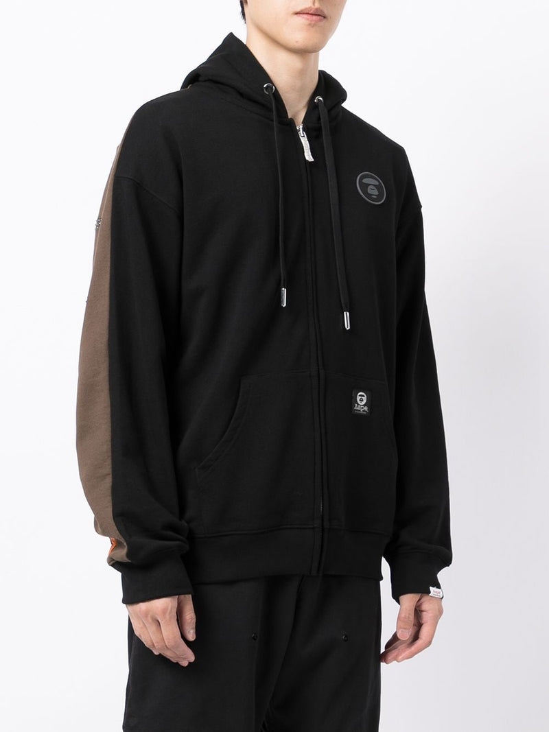 AAPE BY *A BATHING APE® studded-logo zipped hoodie