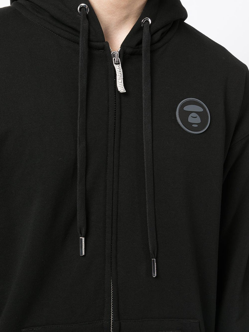 AAPE BY *A BATHING APE® studded-logo zipped hoodie – TOPDROP-NEWYORK