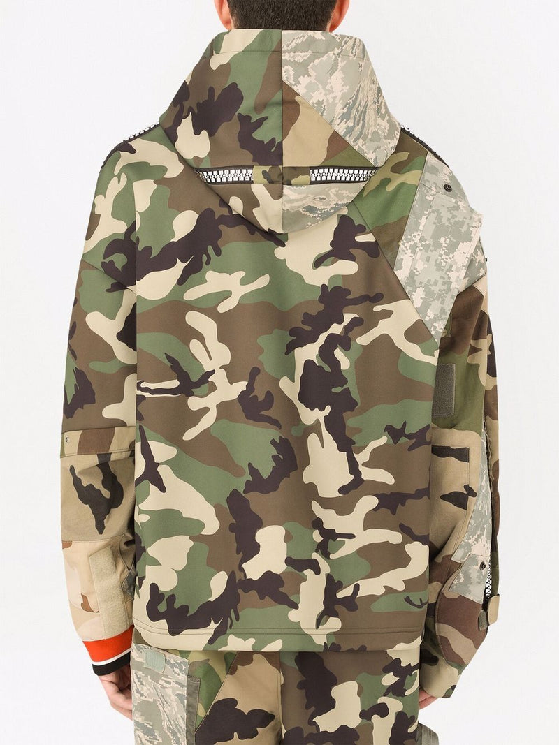 Dolce & Gabbana patchwork camouflage-print hoodie