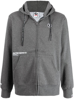 AAPE BY *A BATHING APE® logo-print zip-up hoodie – TOPDROP-NEWYORK