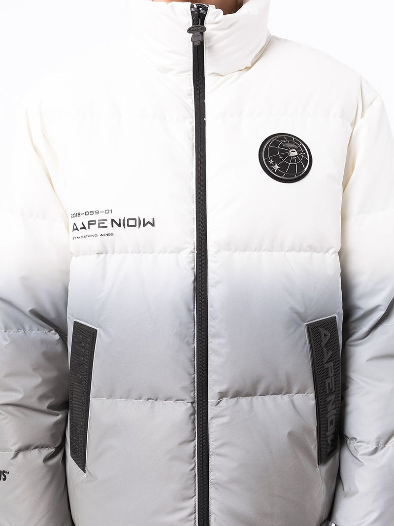 AAPE BY *A BATHING APE® gradient-effect high-neck padded jacket
