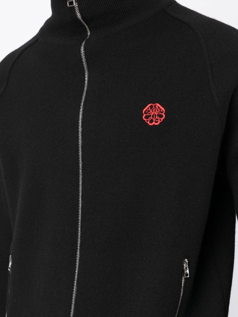 Alexander McQueen Seal Logo zipped sweatshirt