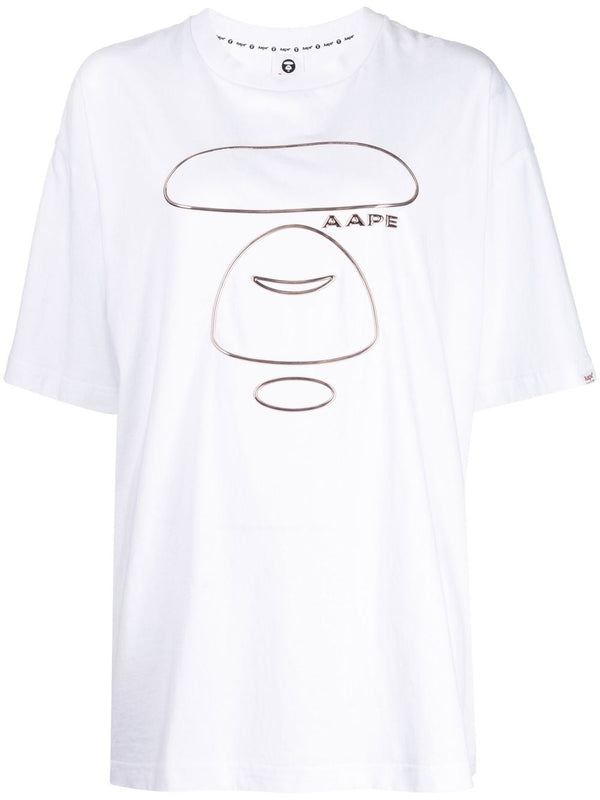 AAPE BY *A BATHING APE® logo-print oversized T-shirt