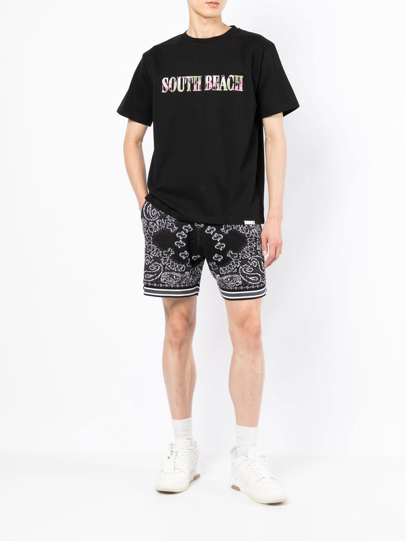 BAPE BLACK *A BATHING APE® slogan-print short-sleeve T-shirt