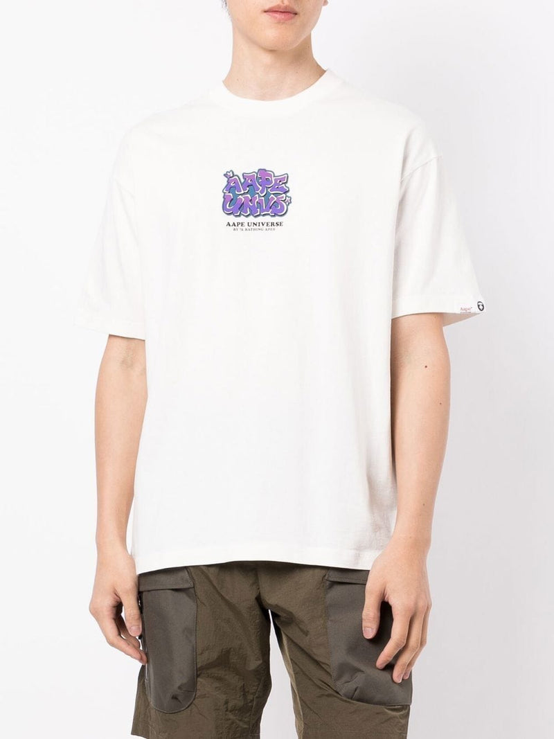 AAPE BY *A BATHING APE® logo-print short-sleeved T-shirt