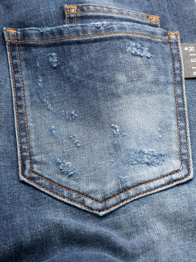 Philipp Plein Rock Star distressed jeans