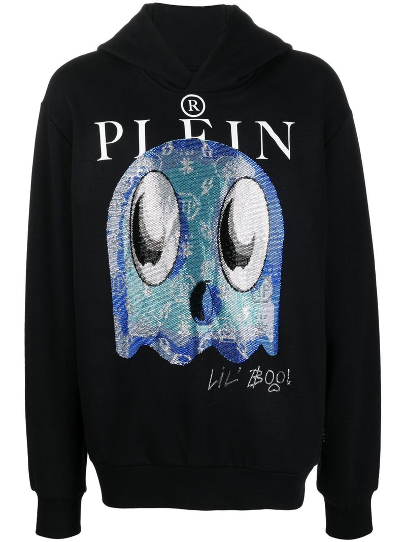 Philipp Plein ghost-print logo hoodie