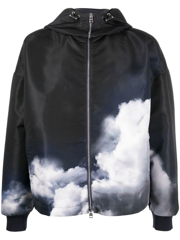 Alexander McQueen Storm Sky-print hooded jacket