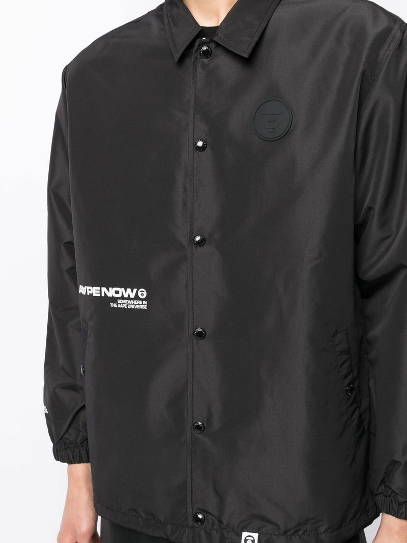 AAPE BY *A BATHING APE® logo-print shirt jacket