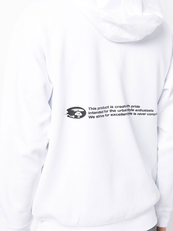 AAPE BY *A BATHING APE® graphic text-print hoodie