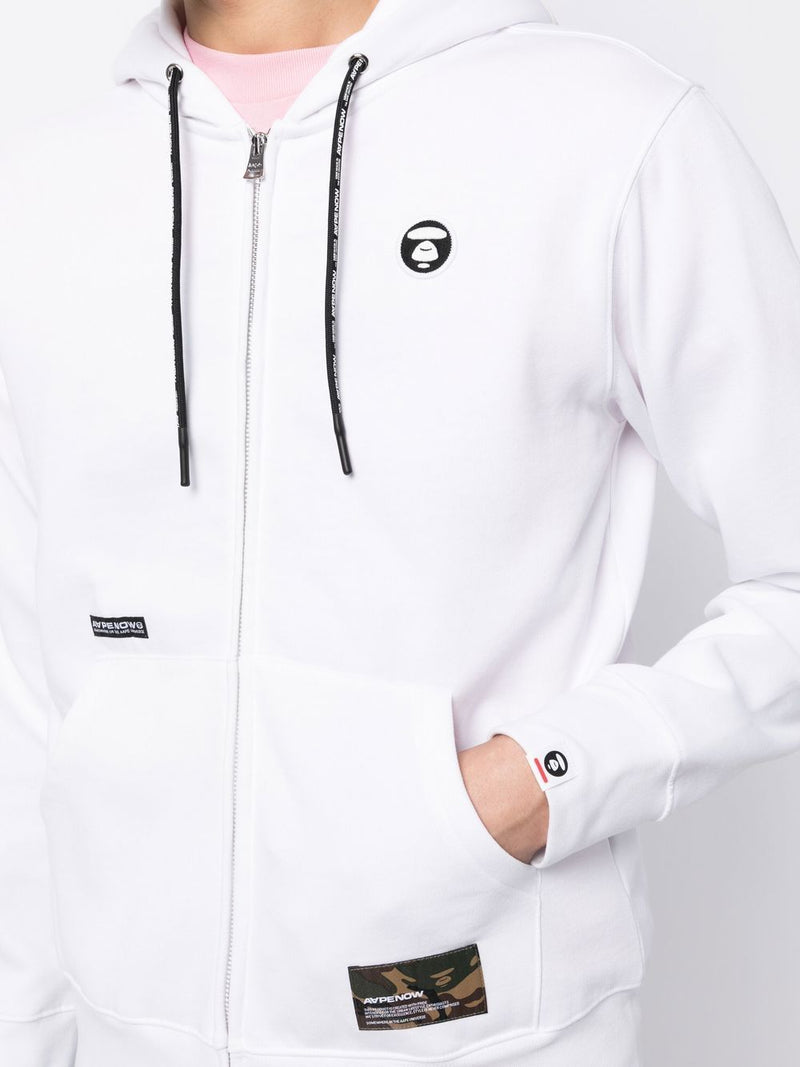 AAPE BY *A BATHING APE® logo-patch drawstring hoodie