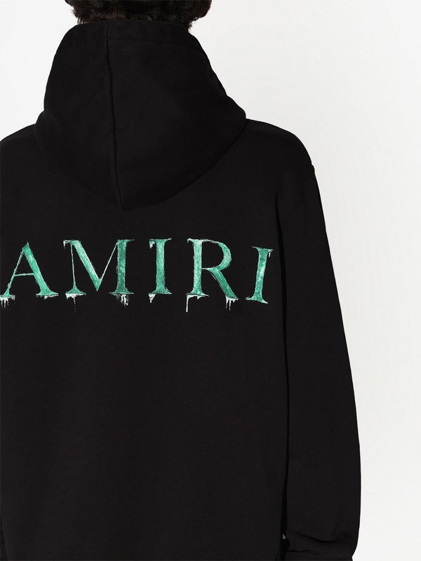 AMIRI embroidered-logo cotton hoodie