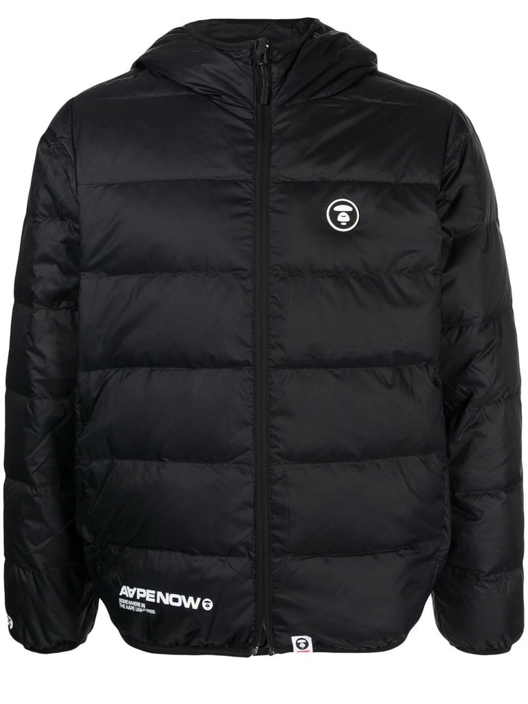 AAPE BY *A BATHING APE® logo-patch down jacket – TOPDROP-NEWYORK