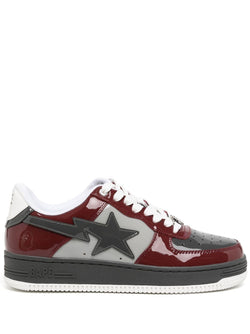 A BATHING APE® high-shine low-top sneakers