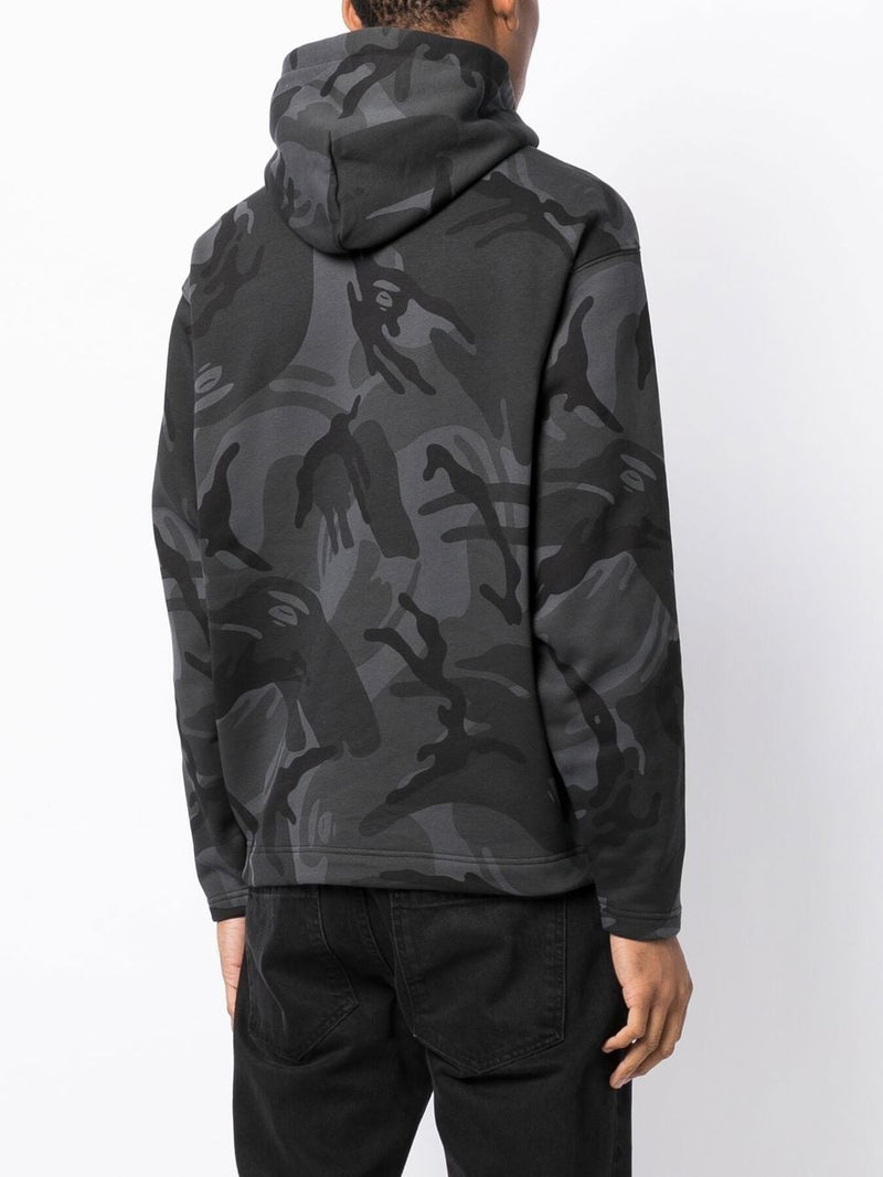 AAPE BY *A BATHING APE® two-tone camouflage hoodie