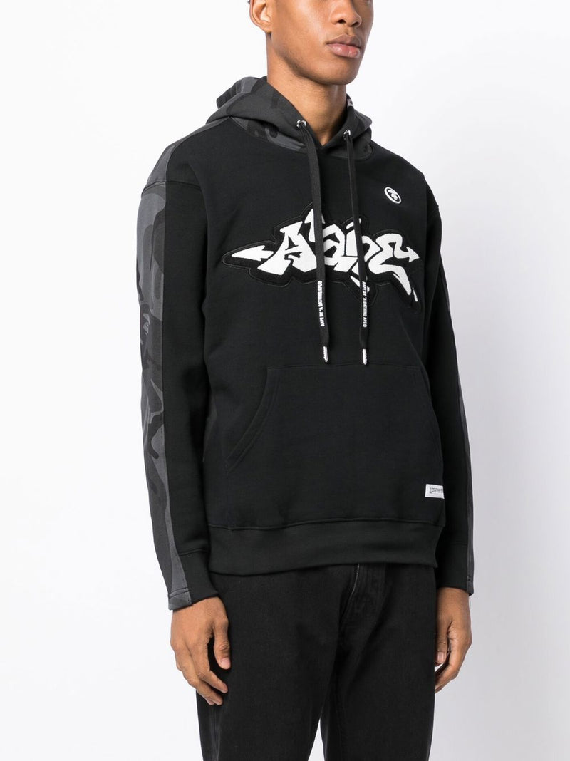 AAPE BY *A BATHING APE® two-tone camouflage hoodie
