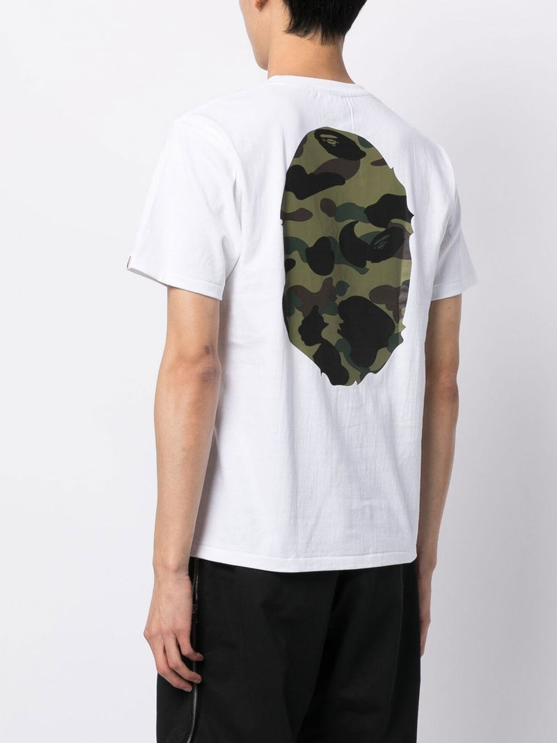 A BATHING APE® camouflage logo T-shirt