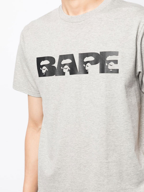A BATHING APE® logo-print cotton T-shirt