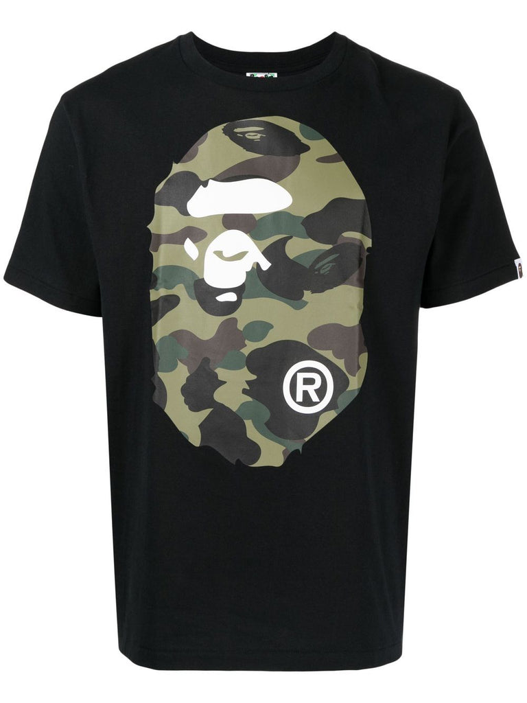 A BATHING APE® camouflage-print logo T-shirt – TOPDROP-NEWYORK