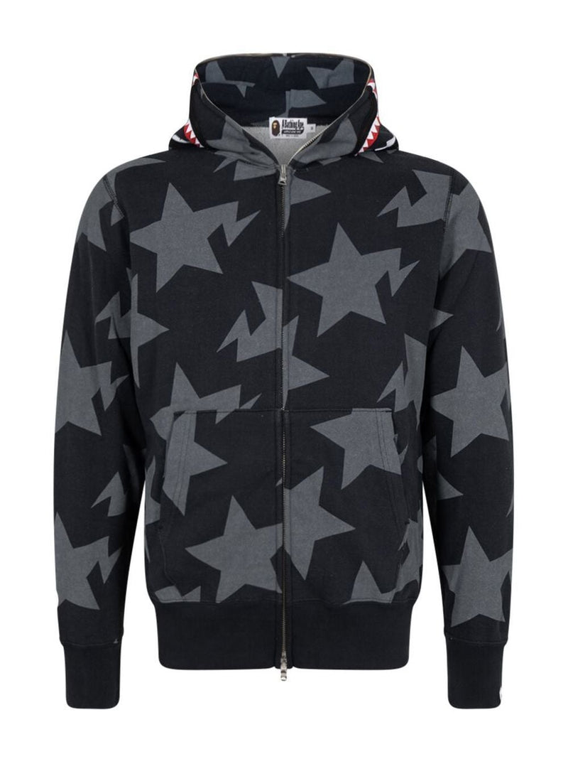 A BATHING APE® Sta pattern shark full-zip hoodie – TOPDROP