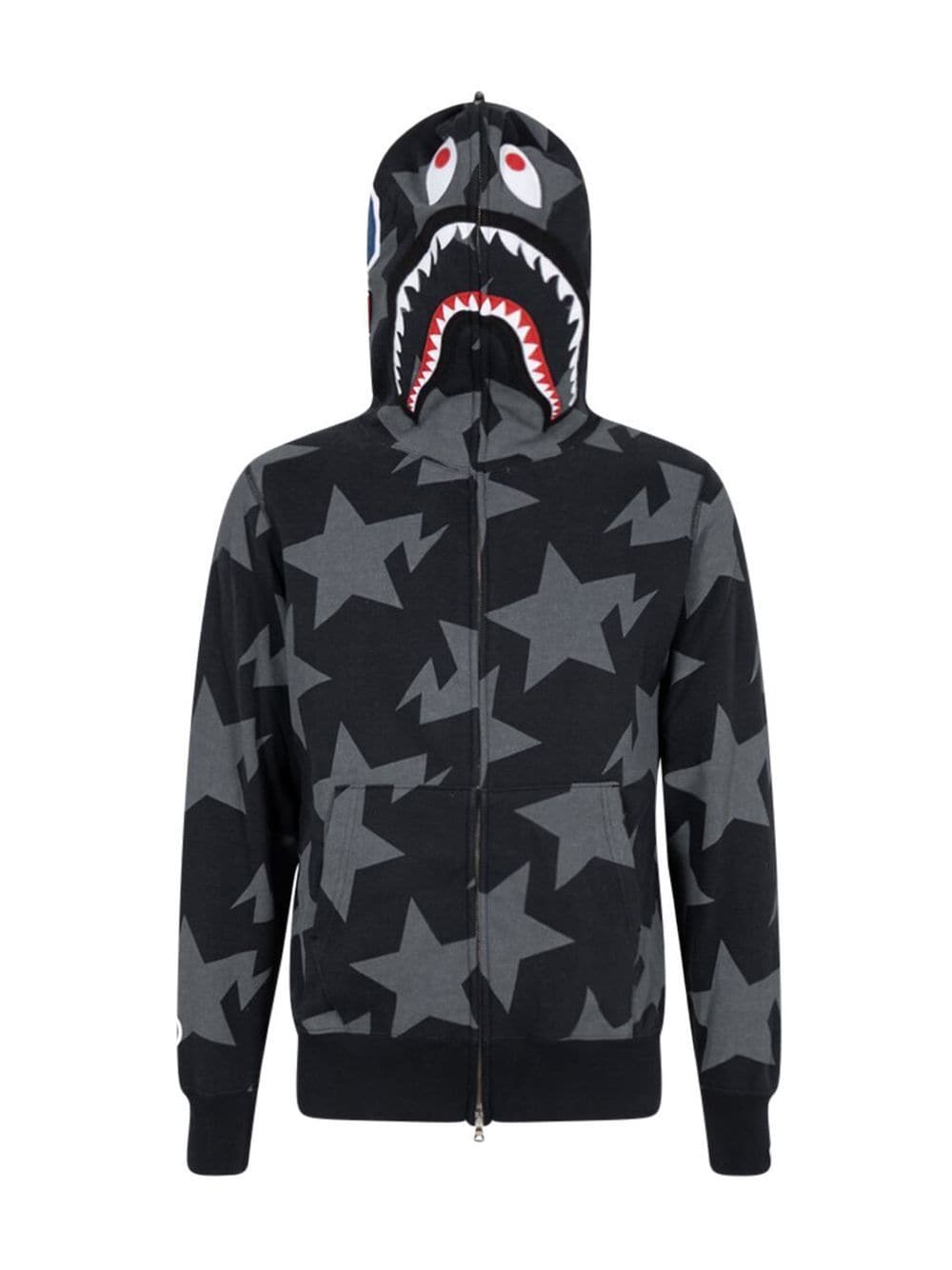 A BATHING APE® Sta pattern shark full-zip hoodie – TOPDROP-NEWYORK