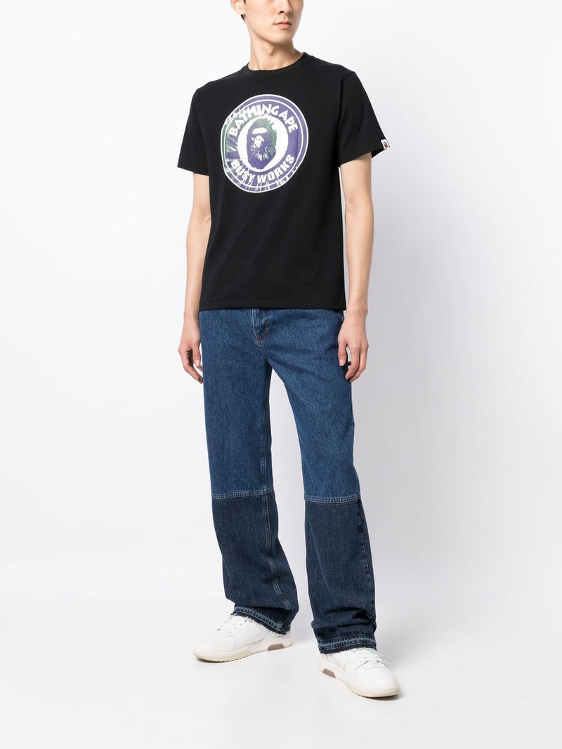 AAPE BY *A BATHING APE® logo-print shortsleeved T-shirt