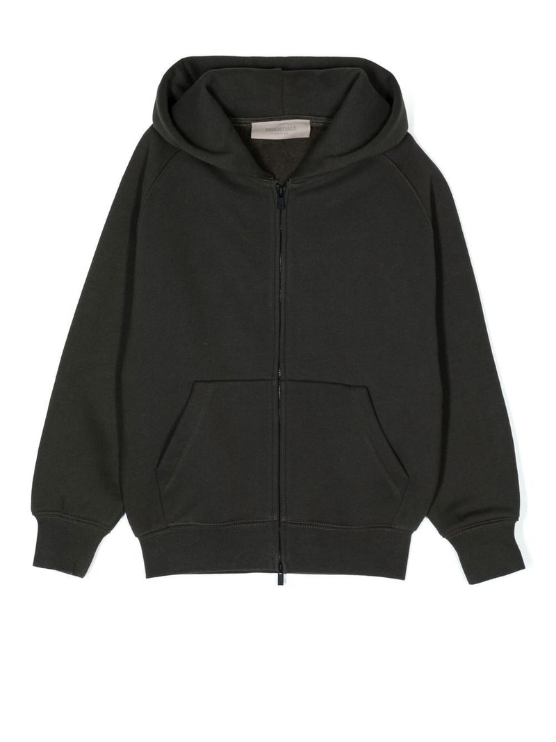 FEAR OF GOD ESSENTIALS cotton-blend zip-up hoodie – TOPDROP-NEWYORK