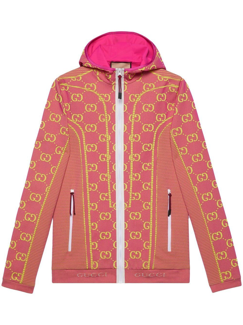 Gucci GG logo-print zip-up hoodie