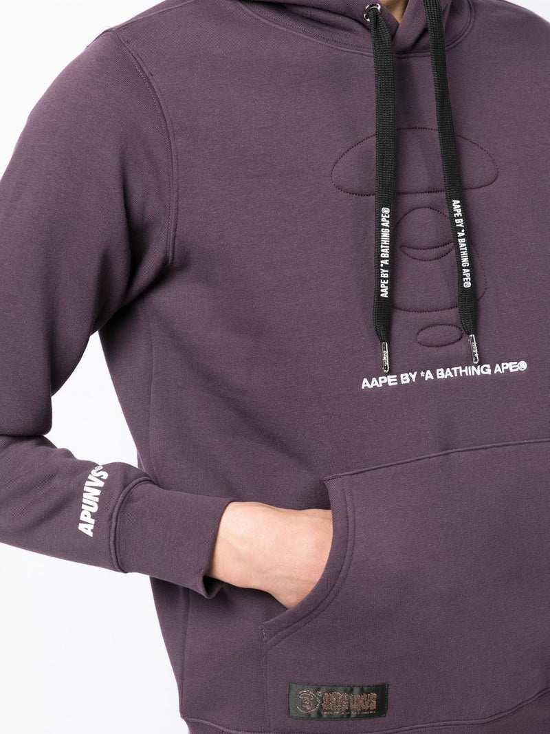 AAPE BY *A BATHING APE® logo-embossed drawstring hoodie