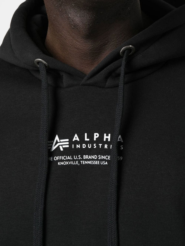 Alpha Industries logo-print hoodie