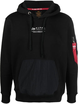 Alpha Industries logo-print hoodie