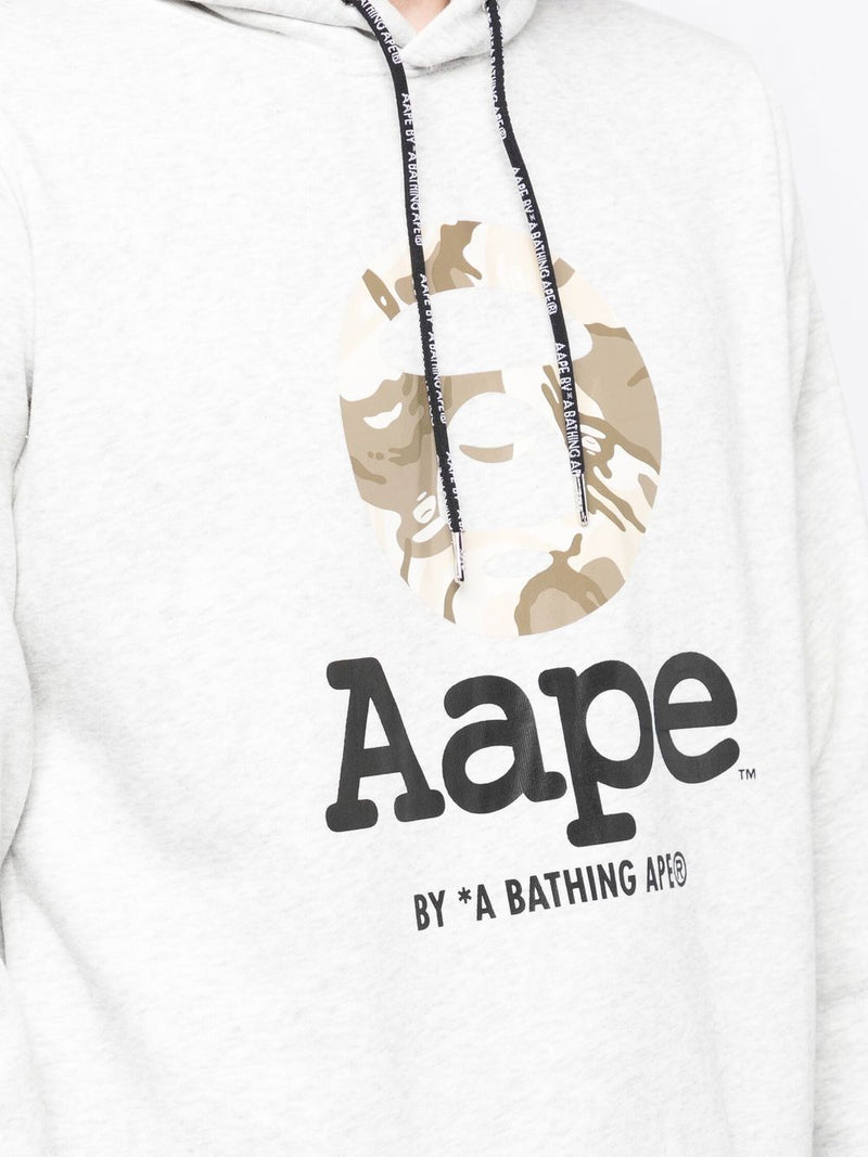 AAPE BY *A BATHING APE® logo print pullover hoodie