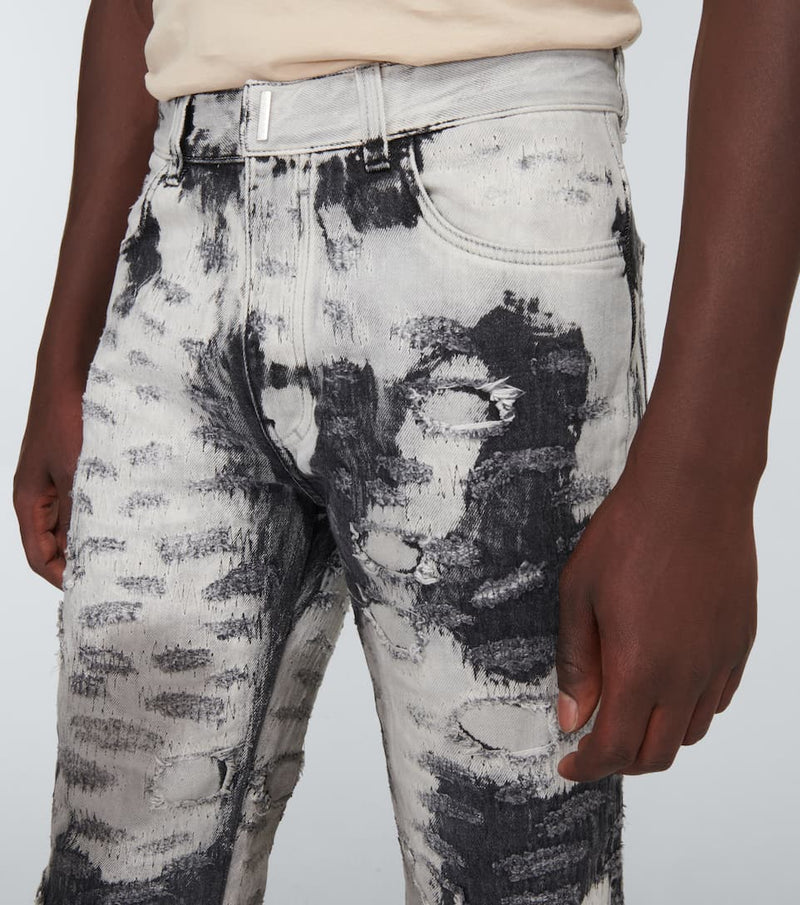 GIVENCHY Distressed slim jeans