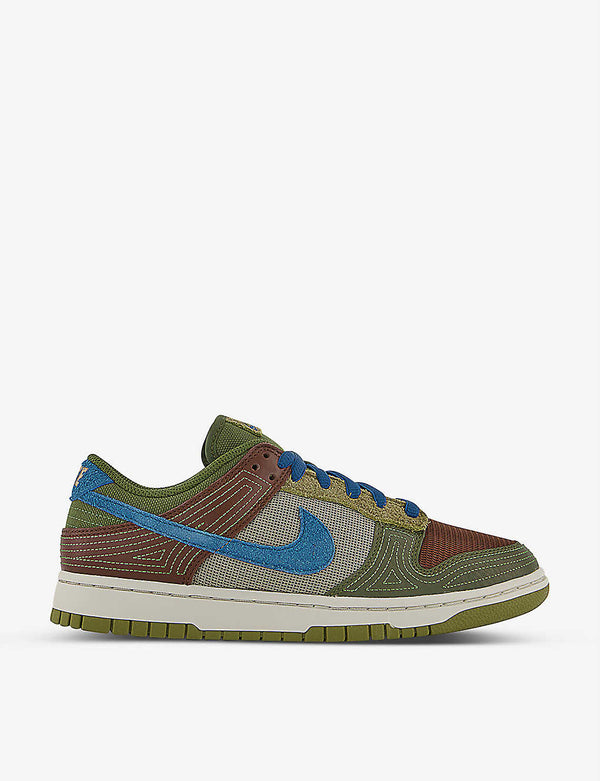 NIKE Dunk Low Cacao Wow leather and mesh trainers