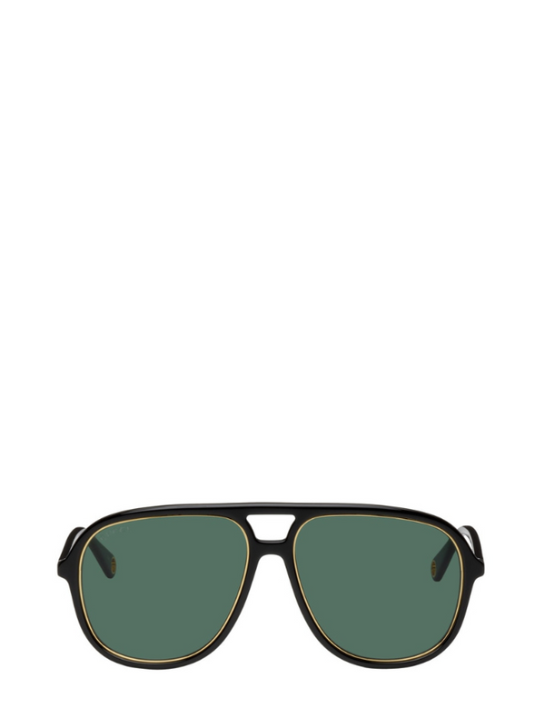 GUCCI Black Aviator Sunglasses