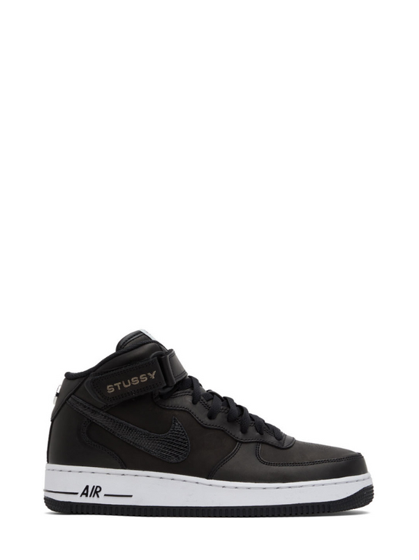 NIKE Black Stüssy Edition Air Force 1 '07 Mid SP Sneakers