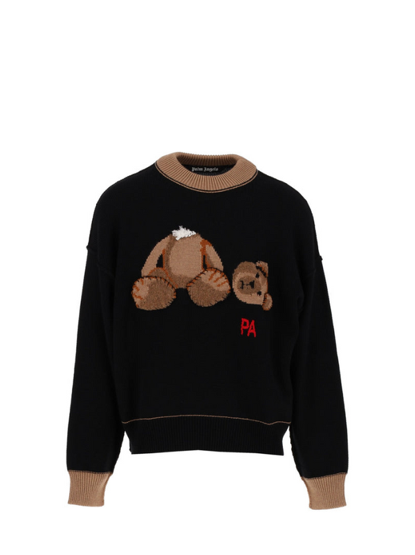 Palm Angels Palm Angels Bear Intarsia-Knit Jumper