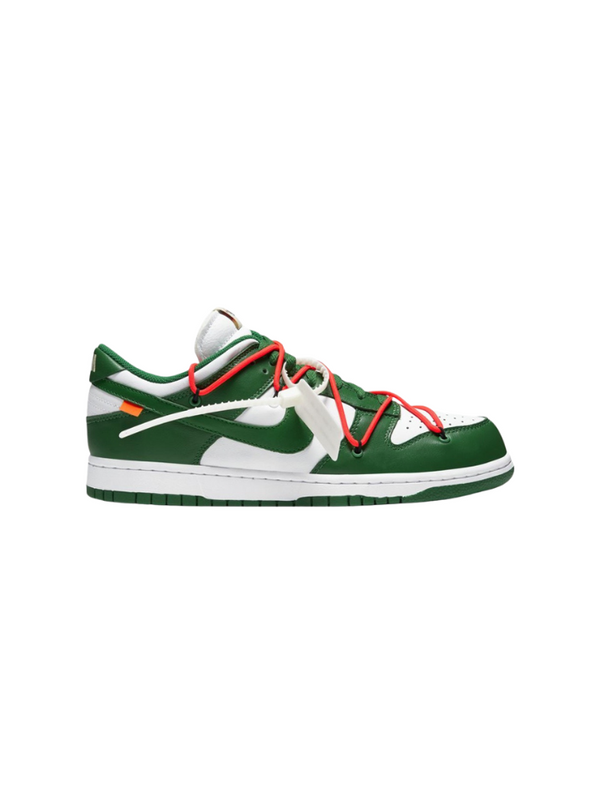 OFF-WHITE X NIKE Off-White x Nike Green/White Leather Dunk Low Top Sneakers Size 46